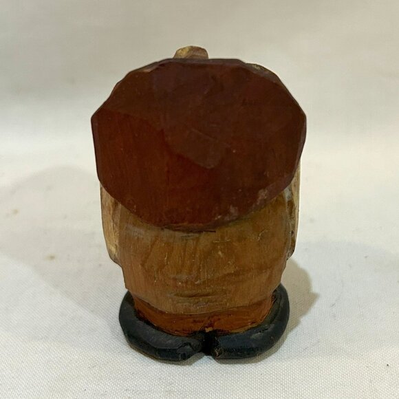 VTG Anri Hand Carved Painted Wood Big Mouth Toothpick Holder AS IS - Picture 3 of 8